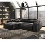 DELIFE Ecksofa Sirpio XL 270x170 cm Mikrofaser Schwarz Recamiere variabel mit...