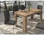 Esstisch - 160 x 90 cm - Nox Eiche Nachbildung - ausziehbar - Naturbelassen