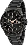 Maserati Herren Uhr SFIDA Chronograph Edelstahl Armband schwarz UMAR8873640011 -