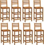 vidaXL Barhocker 8 Stk. Massivholz Akazie
