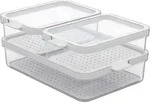 rotho K&uuml;hlschrank Organizer 3-tlg. CAUMA - Wei&szlig;