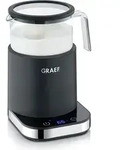 Graef MS902, Automatic milk frother/warmer, Schwarz, Glas, 200 ml, 400 ml, Hei&szlig; &