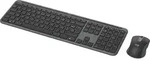 Logitech MK950 Signature Slim Combo Graphite FR - Maus - 4.000 dpi - Grau