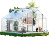 GARMIO&reg; Gew&auml;chshaus ARONA 310x250cm f&uuml;r den Garten, Alu Fr&uuml;hbeet inklusive