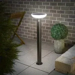 esotec Solar-Sockelleuchte Luna 90cm PIR CCT METALL EDELSTAHL wetterfest 102939...