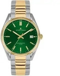 Jacques Lemans 50-3K Herren-Armbanduhr Bicolor/Gr&uuml;n - Gr&uuml;n