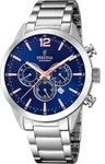 Festina Herren Uhr Elegant Edelstahl Armbanduhr silber UF20343/9 - Silber