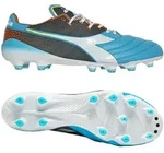 Diadora Fu&szlig;ballschuh Brasil Elite Veloce SL Echt Leder FG Blau Gr&ouml;&szlig;e 44.5 - 44,5
