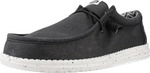 HEYDUDE Wally Canvas Schuhe Herren schwarz 41 - Schwarz/Wei&szlig; - 41