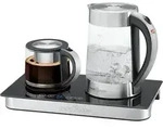 ProfiCook&reg; PC-TKS 1056 Tee- u. Kaffeestation in Einem - Schwarz/Silber/Transparent