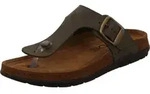 Rohde Damen Zehentrenner Pantolette Leder Rodigo-D 5860, Gr&ouml;&szlig;e:37 EU, Farbe:Gr&uuml;n -