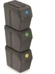 Abfallbeh&auml;lter Prosperplast SORTIBOX 3 x 20 l grau Stein - Grau