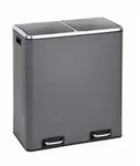 SVITA TM2X30 Treteimer 60 Liter Abfalleimer M&uuml;lleimer Design M&uuml;lltrennung