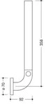 HEWI 801.21.203 99 Reservepapierhalter 3er 801, - Wei&szlig;