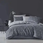 Traumschlaf Bettw&auml;sche West 155x220 cm + 80x80 cm grey - Grau