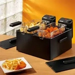 Princess Doppel-Fritteuse Black - Schwarz
