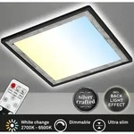 Briloner SLIM DECO LED Panel CCT dimmbar 42x42cm 22W Schwarz-Silber steuerbare