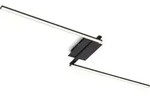 LED Deckenleuchte 2-flammig schwenkbar schwarz 3000K 12W Metall Briloner - Schwarz