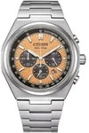 Citizen Herren Armbanduhr CA4610-85Z Chronograph Eco Drive Super Titanium - Orange