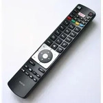 Ersatz Fernbedienung f&uuml;r Telefunken TV RC5118 Netflix & YouTube - Schwarz