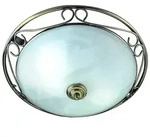 Weybridge Zeitgen&ouml;ssische Deckenleuchte Stahl Messing Glas 1 Licht E14