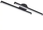 Lindby LED-Deckenleuchte Aurendor, 60 cm, schwarz, Metall - Schwarz