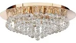 Klassische Hanna Stahl Gold Glas 8 Lichter G9 Deckenleuchte