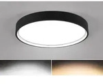 LED Deckenleuchte Schwarz matt, &Oslash; 45cm - Schwarz