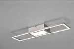 Reality Leuchten LED Deckenleuchte Rigido nickel - Silber