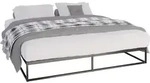 CLP Metallbett Scala | Farbe schwarz Gr&ouml;&szlig;e 200x180x25 cm - Schwarz