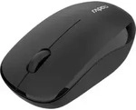 Rapoo 00221221, Beidh&auml;ndig, Optisch, RF Wireless, 1200 DPI, Schwarz - Schwarz