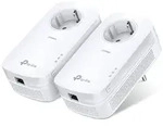 TP-LINK AV1200-Gigabit-Powerline-Adapter KIT mit Frontsteckdose (TL-PA8010P KIT) -