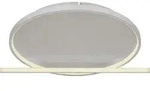 Globo Lighting Deckenleuchte Aluminium Nickel matt, LED - Wei&szlig;