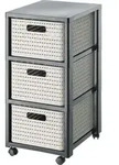 Rotho Rollcontainer Country 3x18L - Schubladenturm 37,5 x 32,5 x 75,0 cm -