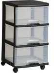 Curver Korb de Aufbewahrung de Kunststoff, Schwarz, 37 x 39 x 61 cm -