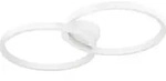 AMANDOLO Wand-/Deckenleuchte Lampe Beleuchtung - L67,5 x B38 x H6,5 cm - wei&szlig; -