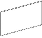 Lichtspiegel OPTION PLUS SQUARE Bel dir u ind sw matt/Aluminium elo 1350 -...