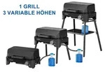 Campingaz 2201110, 2400 W, Grill, Gas, 175 g/h, Piezo, Edelstahl-Brennersystem -