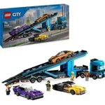 LEGO City Autotransporter mit Sportwagen, Set mit 4 Spielzeugautos f&uuml;r Jungen...