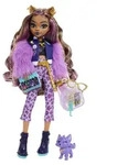 Monster High Clawdeen Wolf-Modepuppe mit Hund Crescent und Accessoires,...
