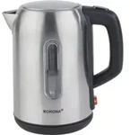 KORONA Wasserkocher 20350 1,7L 360&deg; kabellos Retro-Stil 2200W Edelstahl - Grau