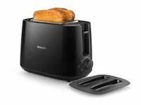 Philips Daily Collection Toaster HD2582/90 Schwarz, Kunststoff, 900 W, Anzahl