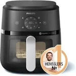Philips Airfryer Serie 2000, 4,2l, RapidAir, Digital, schwarz (NA221/00) - Silber