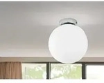 Kleine LED Deckenleuchte 1-flammig Kugellampe mit Glaskugel wei&szlig; Flurlampe...