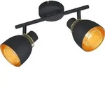 Reality Punch Strahler E14 2-fach Schwarz Matt - Schwarz