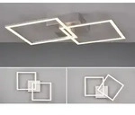 Trio Leuchten LED Deckenleuchte Trail 20W nickel Metall - Schwarz
