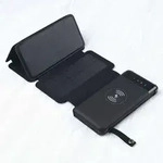 Beafon PBSOL-10K-3P, 10000 mAh, Kabelloses Aufladen, Schwarz - Schwarz