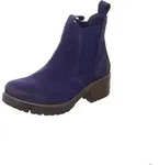 Lazamani Lia Damen Leder Chelsea-Boots Jeans Gr&ouml;&szlig;e 36 - Blau - 36