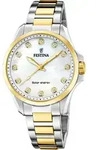 Festina Damen Uhr Luxus Edelstahl Armbanduhr silber gold UF20655/1 - Silber
