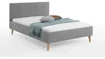 Doppelbett Jazz | 140 x 200 cm | Grau - Grau
